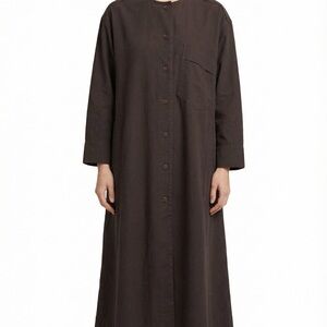Vintage Issey Miyake Long Coat Jacket Made in Japan Minimalist Brown